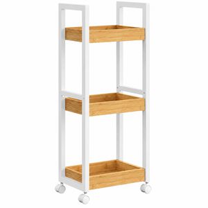 Produktbild für Badregal Songmics BCB083N02, aus Bambus, braun