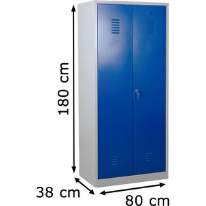Produktbild für Mehrzweckschrank G-Office UNC.18, abschließbar, blau