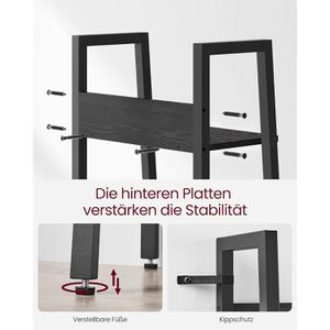 Produktbild für Bücherregal Vasagle LLS109B56, schwarz