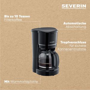 Produktbild für Kaffeemaschine Severin KA 4320, mit Glaskanne