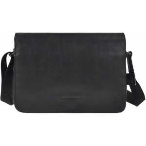 Produktbild für Umhängetasche Greenburry Pure Black 1109-20, Echt Leder