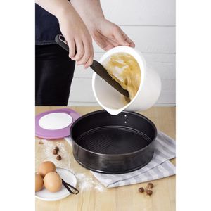 Produktbild für Backform Zenker Black Metallic 6505, mit Flachboden, aus Stahl