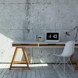 Produktbild für Briefständer Relaxdays Metall &amp; Bambus