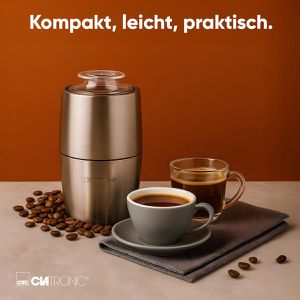 Produktbild für Kaffeemühle Clatronic KSW 3806 Inox, elektrisch