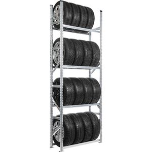 Reifenregal GEWE 3300410RRG4, silber, für 16 Reifen