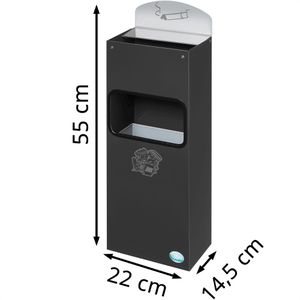 Produktbild für Aschenbecher VAR WH51, 14941, anthrazit, für Outdoor