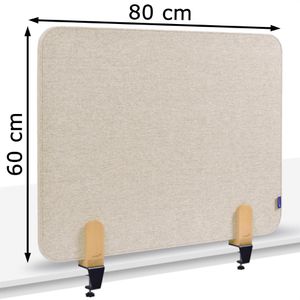 Produktbild für Tischtrennwand Legamaster 7-209820, beige