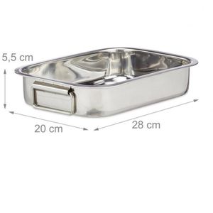 Produktbild für Bräter Relaxdays 10023739 S, aus Edelstahl