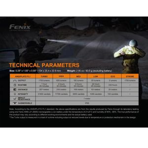 Produktbild für Taschenlampe Fenix PD35 V3.0, LED, aufladbar