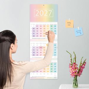Produktbild für 3-Monatskalender Häfft 11391-0, Rainbow, mit Ferienübersicht