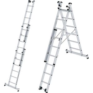 Produktbild für Mehrzweckleiter MUNK 33306, mit Wandlaufrollen
