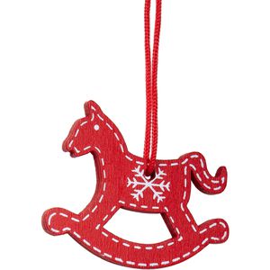 Produktbild für Weihnachtsbaumschmuck BRUBAKER 8028, rot/weiß, 3-4 cm