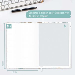 Produktbild für Notizbuch paper&amp;you Journal Blattgold 8213-3, Karton Softcover