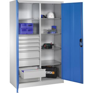 Produktbild für Werkzeugschrank CP-Möbel 8931-305, aus Metall, grau / blau