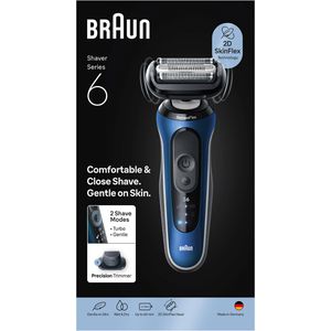 Produktbild für Elektrorasierer Braun Series 6, 62-B1200s, blau