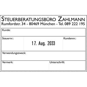 Produktbild für Datumstempel Trodat Professional 54110, schwarz, selbstfärbend