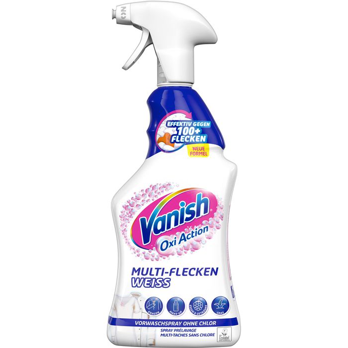Vanish Fleckenentferner Oxi Action Multi-Flecken, Weiß, Vorwaschspray, für  Kleidung, Spray, 750ml – Böttcher AG