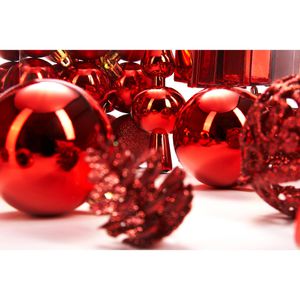 Produktbild für Weihnachtskugeln BRUBAKER 8000.02, rot