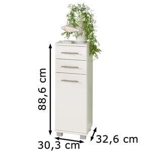 Produktbild für Badschrank Schildmeyer Isola 159180, mit 4 Füßen, weiß