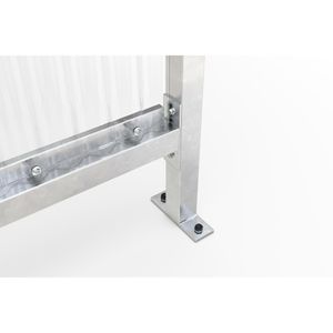 Produktbild für Personenunterstand WSM Jena K, silber, aus Metall