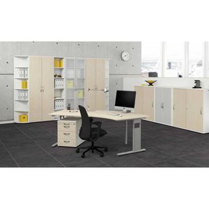 Produktbild für Rollcontainer Geramöbel Flex, aus Holz, ahorn / weiß