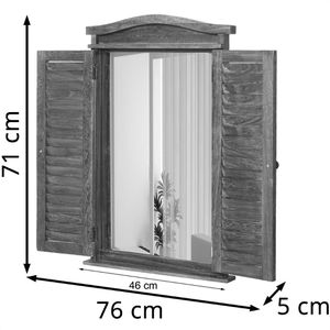 Produktbild für Wandspiegel Mendler 72680, Shabby-Chic, rechteckig