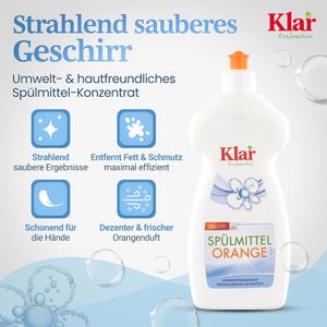 Produktbild für Spülmittel Klar EcoSensitive, Orangenduft, Konzentrat