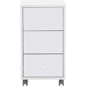 Produktbild für Rollcontainer Möbelpartner Serie 400, aus Holz, weiß