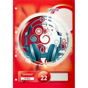 Produktbild für Arbeitsblock Landre 100050447, A4, kariert