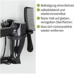 Produktbild für Haartrocknerhalter Wenko Static-Loc Plus Pavia