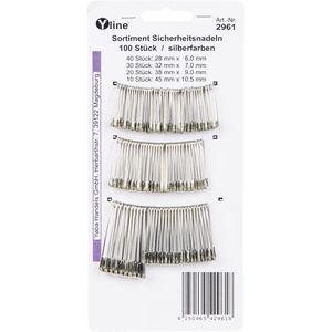 Produktbild für Sicherheitsnadeln Yline 2961, silber