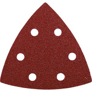 kwb Schleifpapier Quick-Stick, Körnung 40-240 Set, Delta 93mm, 5 Blätter, für Holz und Metall