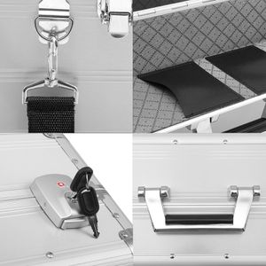 Produktbild für Pilotenkoffer anndora DK-202601, silber
