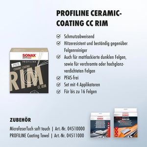 Produktbild für Felgenversiegelung Sonax PROFILINE CeramicCoating CC Rim