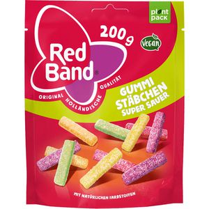 Produktbild für Fruchtgummis Red-Band Gummi Stäbchen super sauer