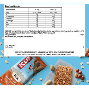 Produktbild für Müsliriegel Clif-Bar Minis Crunchy Peanut Butter