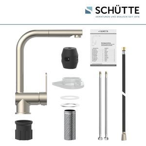 Produktbild für Küchenarmatur Schütte London, Edelstahl