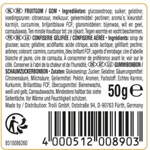 Produktbild für Schaumzucker Trolli Big Burger, mit Fruchtgummi