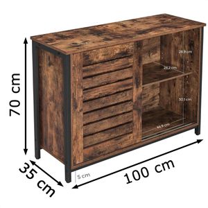 Produktbild für Schiebetürenschrank Vasagle LSC081B01, Holz