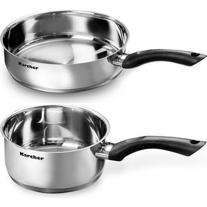 Produktbild für Topfset Karcher Mia 125457, Edelstahl