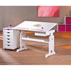 Produktbild für Kinderschreibtisch Inter-Link Baru, 40100500, aus Holz, weiß