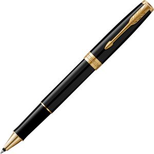 Produktbild für Tintenroller Parker Sonnet Black Lacquer G.C.