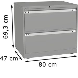 Produktbild für Hängeregisterschrank Bisley Essentials YESF0807