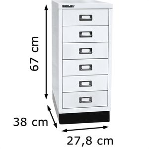 Produktbild für Schubladenschrank Bisley MultiDrawer, aus Metall