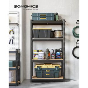 Produktbild für Schwerlastregal Songmics 4 Holzböden