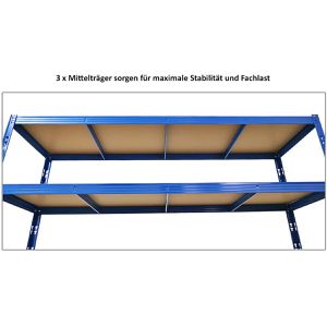 Produktbild für Weitspannregal PROREGAL Goliath, 4 Holzböden