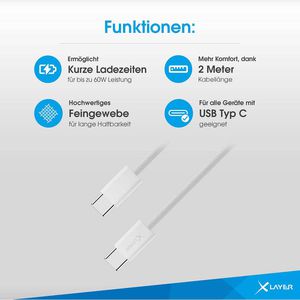 Produktbild für Ladekabel XLayer 220311, weiß, 2m