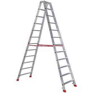 Produktbild für Stehleiter Euroline Nr. 30577, 3057712, beidseitig begehbar