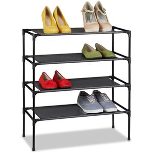 Produktbild für Schuhregal Relaxdays 1003157146, aus Metall