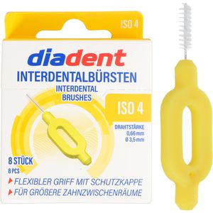 Interdentalbürsten diadent Gelb, ISO-Größe 4